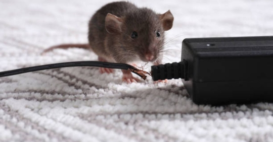 mouse chewing wire